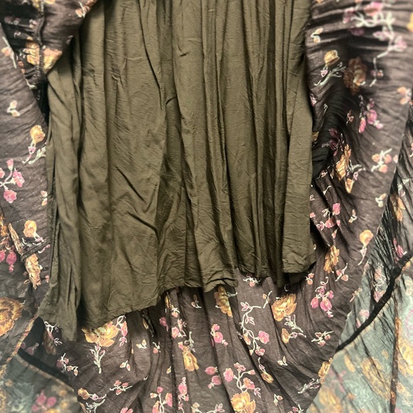 Free People Floral Midi Dress in Brown - Picture 11 of 13